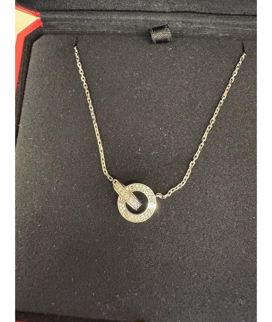 CARTIER Белое колье из белого золота, фото 3