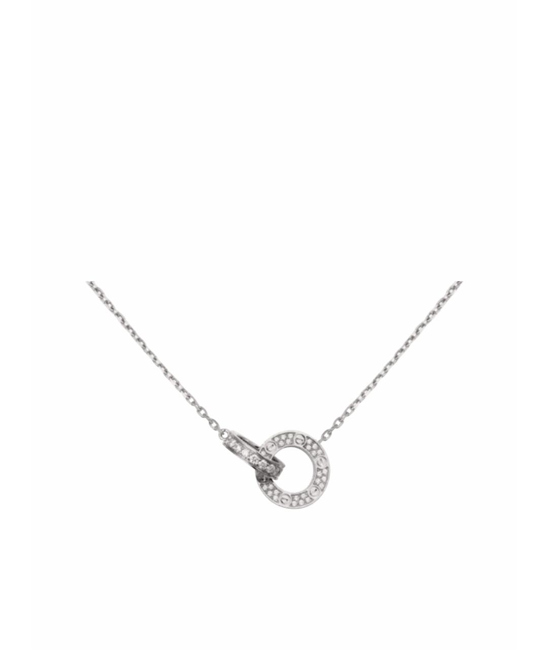 CARTIER Белое колье из белого золота, фото 1