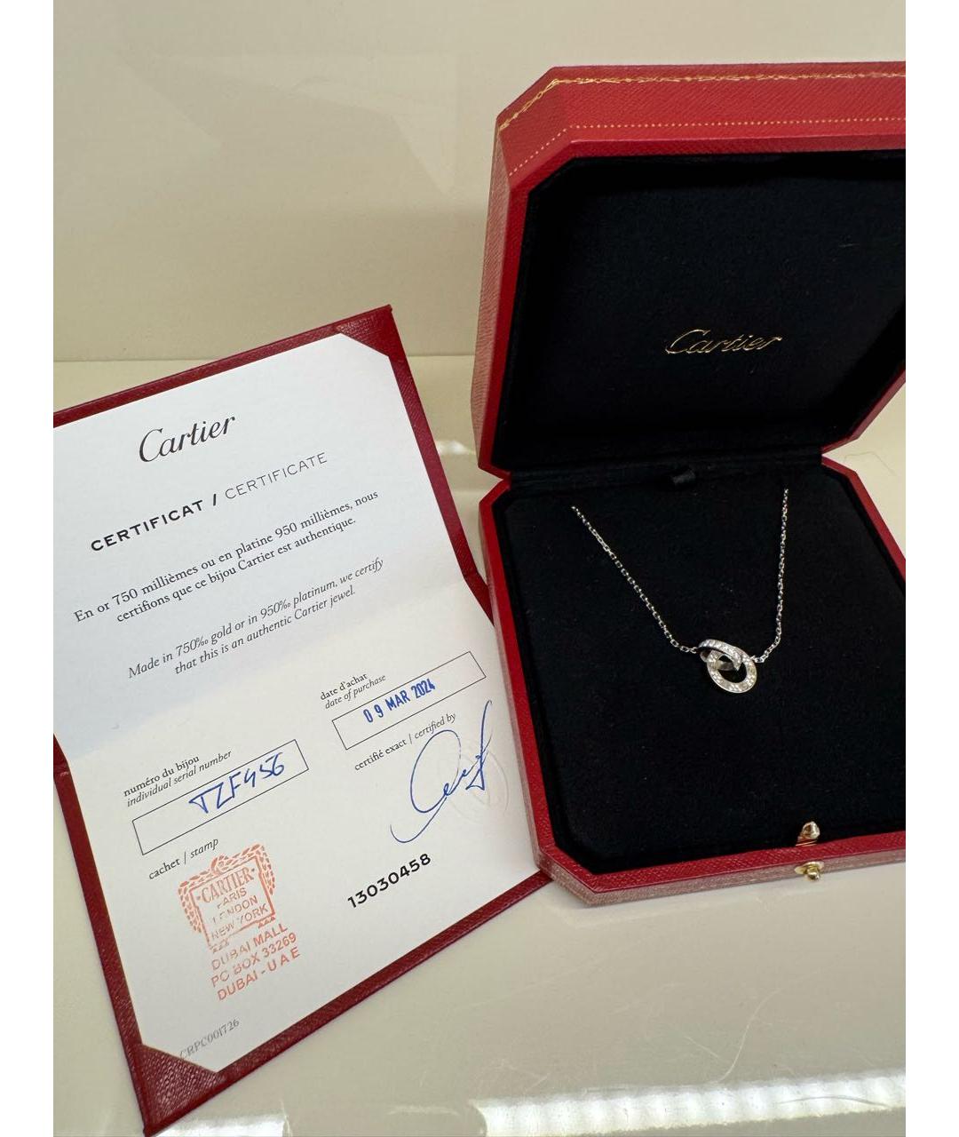 CARTIER Белое колье из белого золота, фото 4