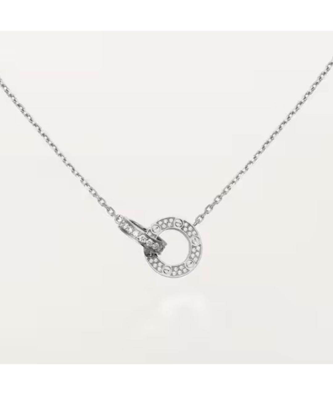 CARTIER Белое колье из белого золота, фото 6