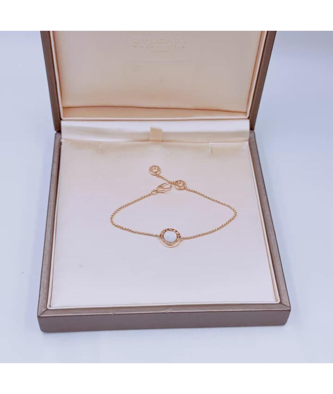 BVLGARI Белый браслет из розового золота, фото 3