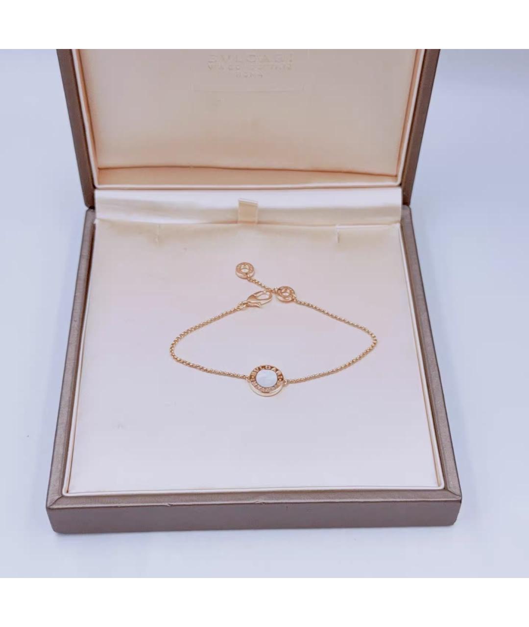 BVLGARI Белый браслет из розового золота, фото 2