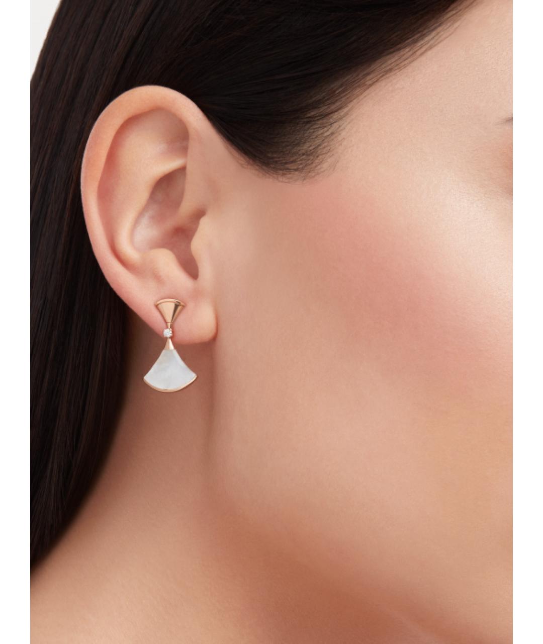BVLGARI Золотые серьги из розового золота, фото 5