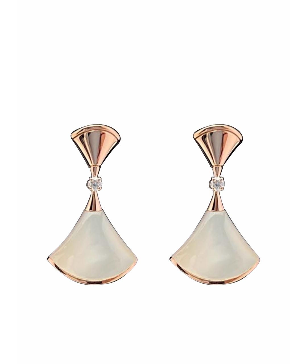 BVLGARI Золотые серьги из розового золота, фото 1