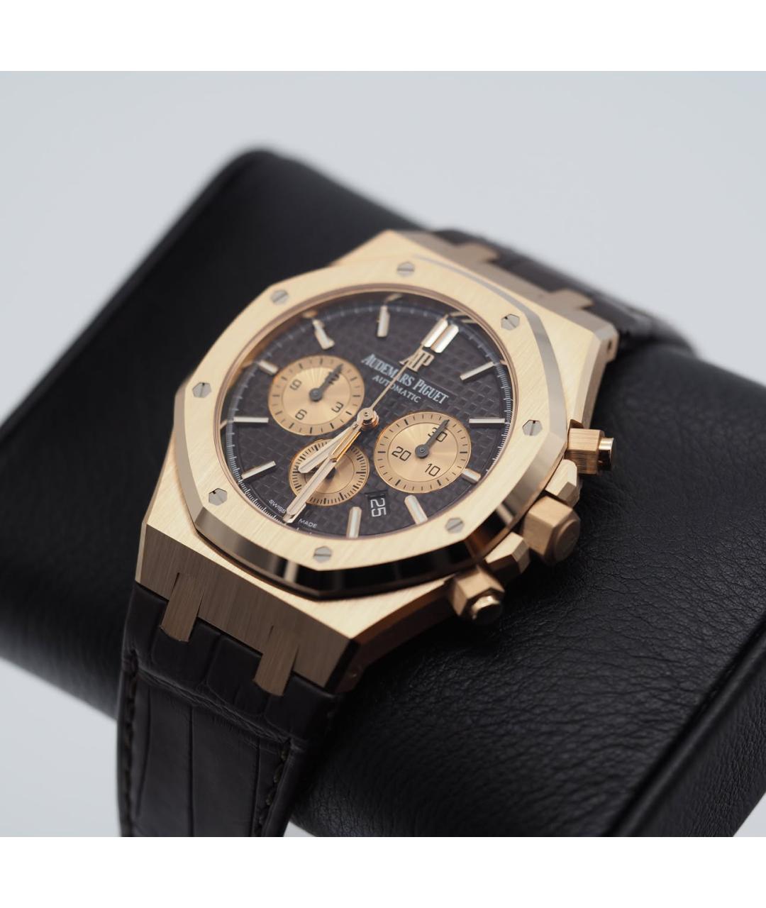 Audemars Piguet Коричневые часы из розового золота, фото 3