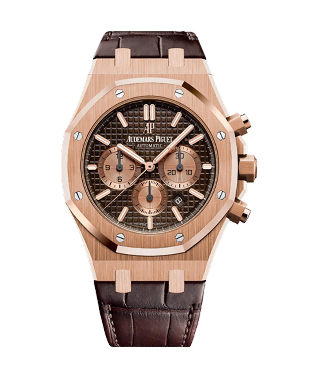 Audemars Piguet Коричневые часы из розового золота, фото 2