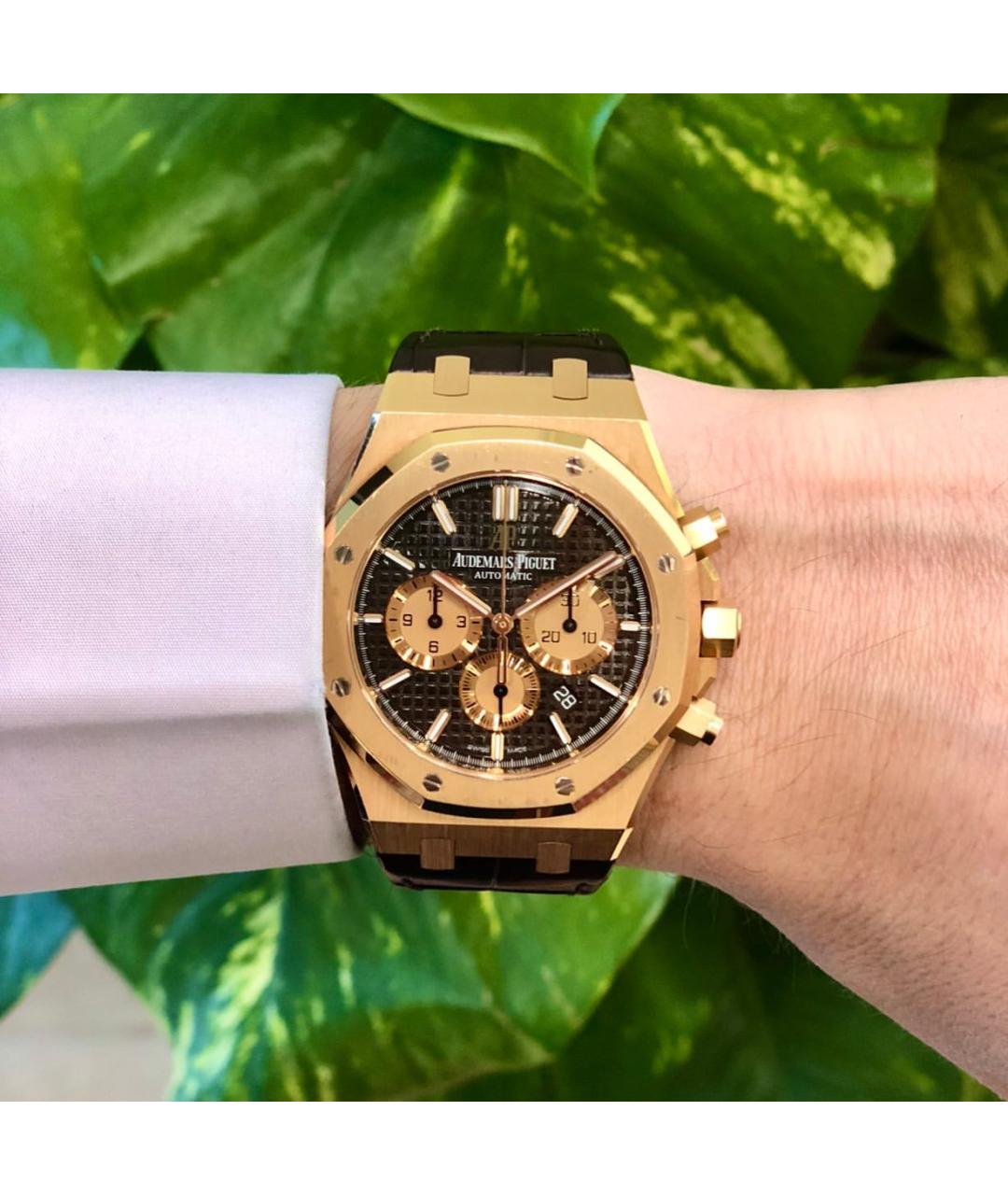 Audemars Piguet Коричневые часы из розового золота, фото 4