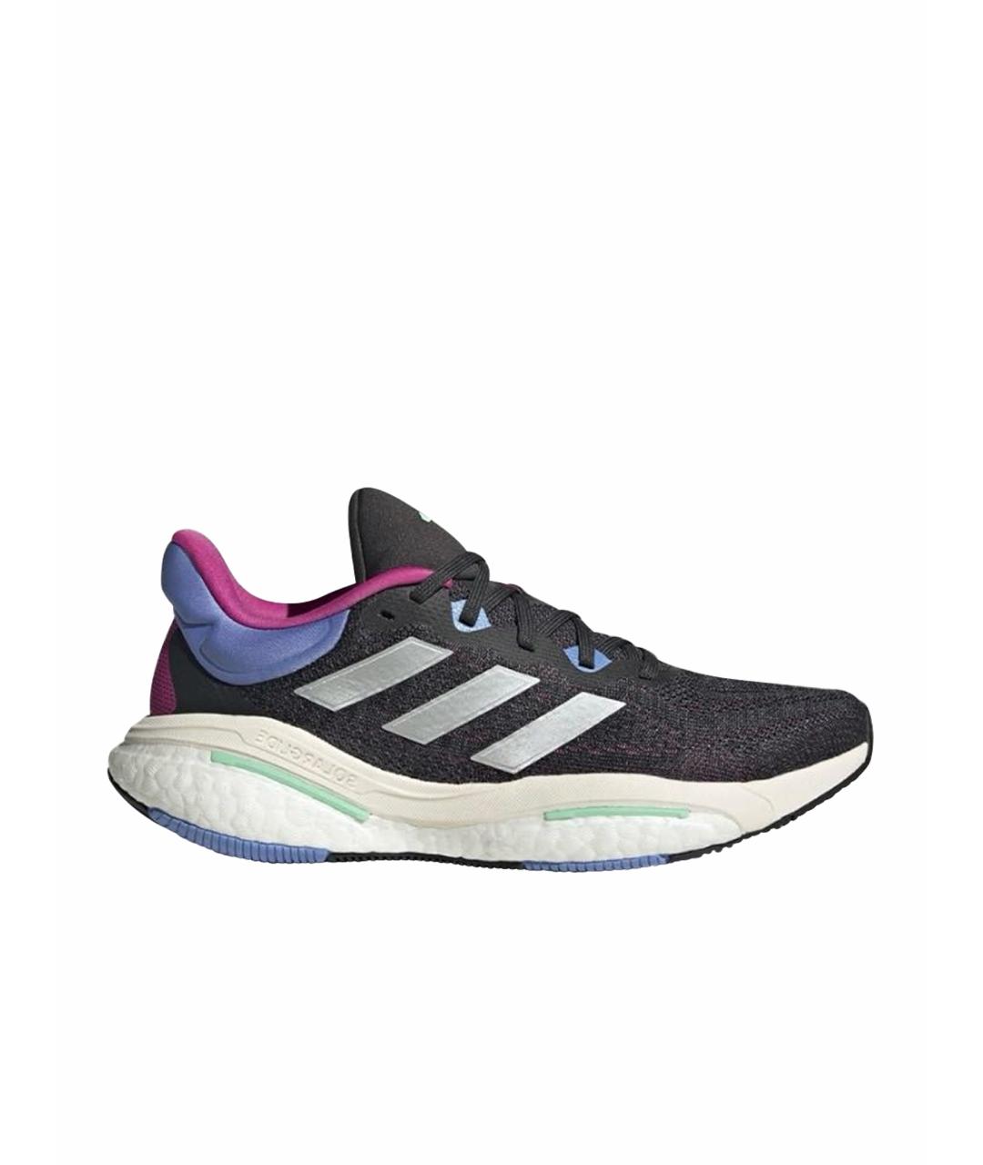 ADIDAS Черные текстильные низкие кроссовки / кеды, фото 1