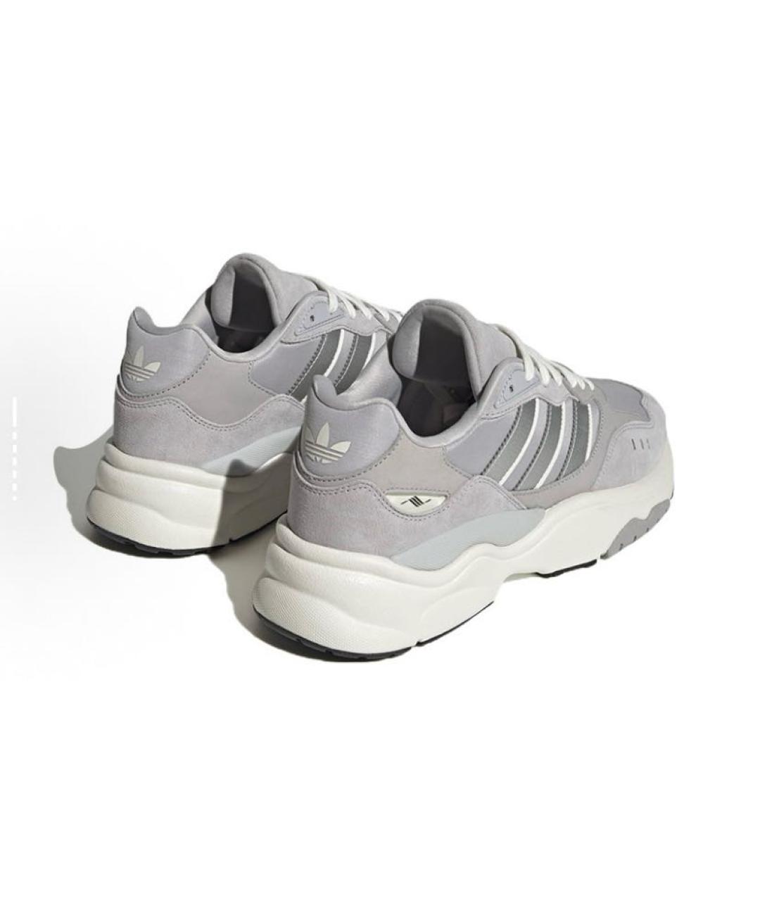 ADIDAS Серые текстильные низкие кроссовки / кеды, фото 5