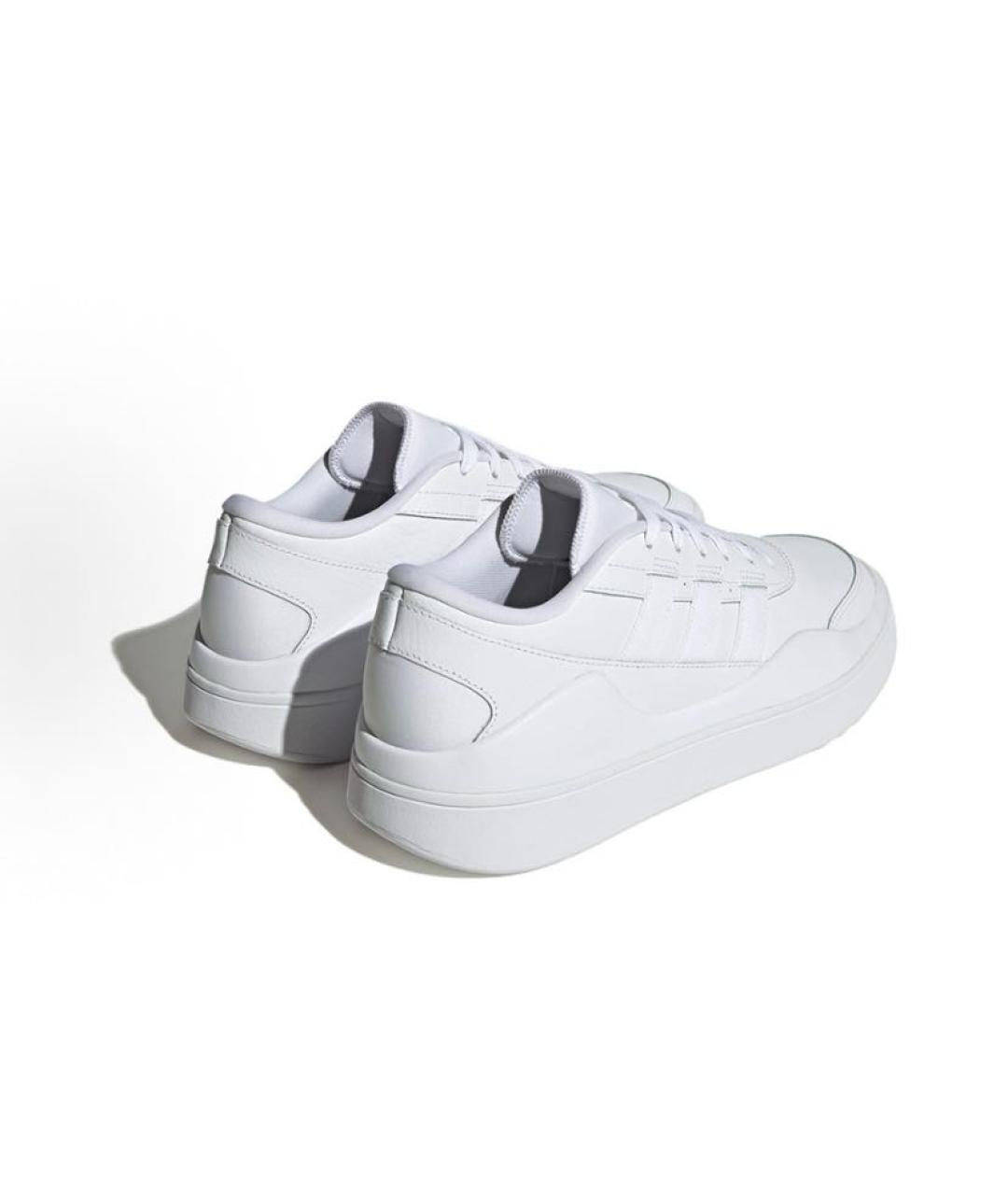 ADIDAS Белые кожаные низкие кроссовки / кеды, фото 5