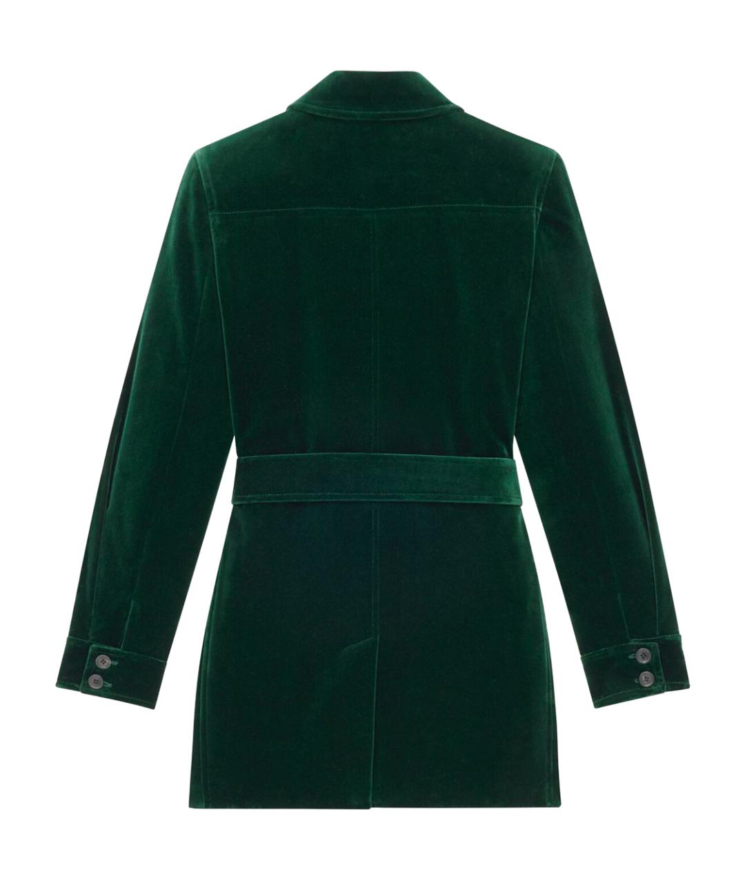SAINT LAURENT Зеленая хлопковая куртка, фото 2