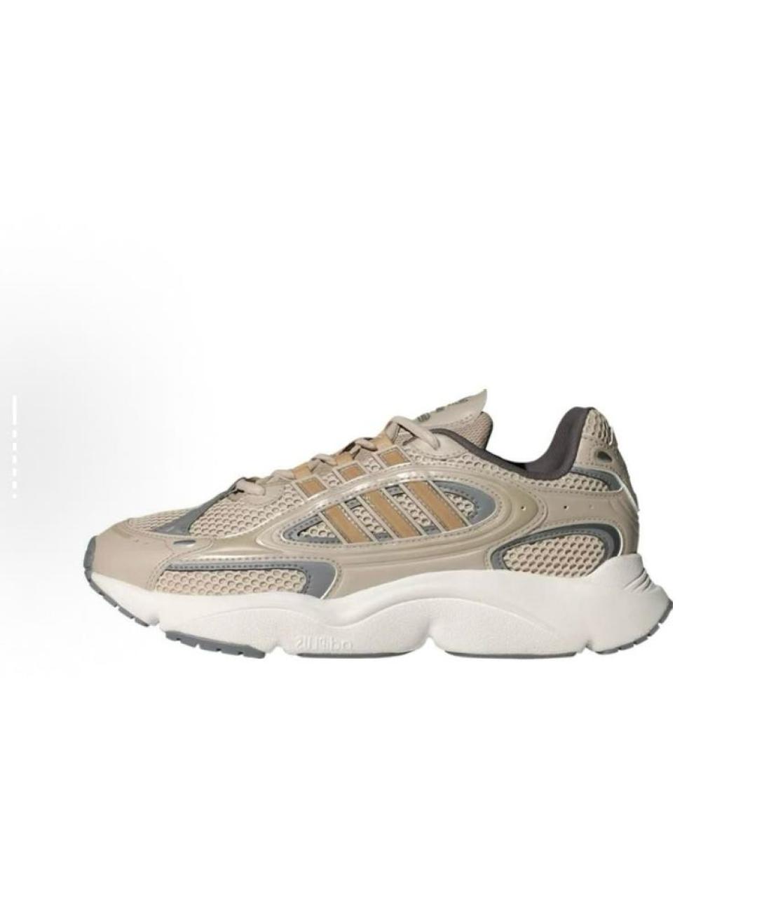 ADIDAS Бежевые текстильные низкие кроссовки / кеды, фото 3