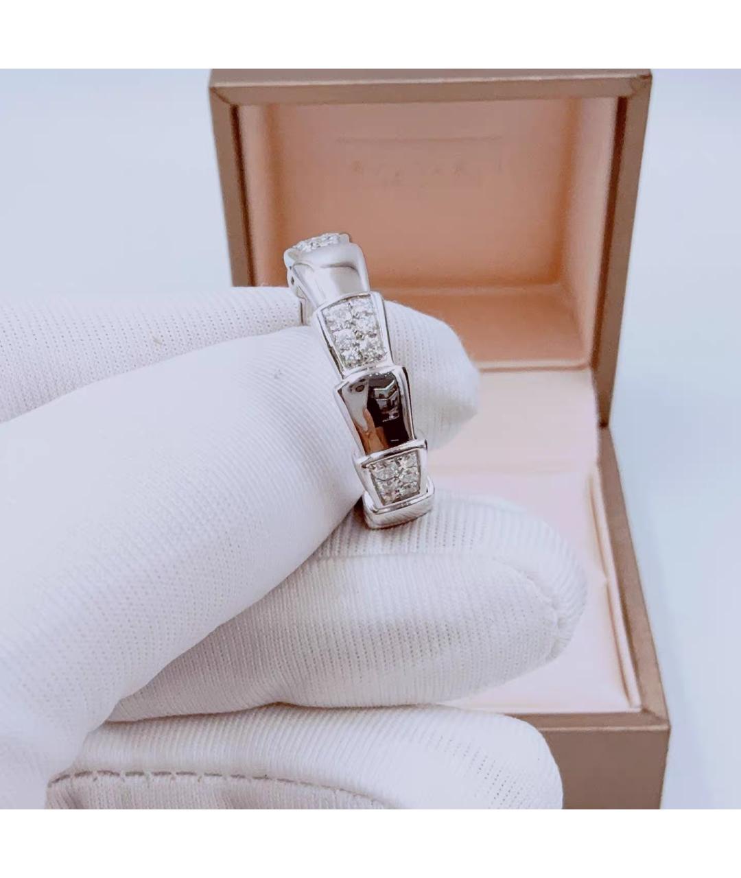 BVLGARI Белое кольцо из белого золота, фото 5