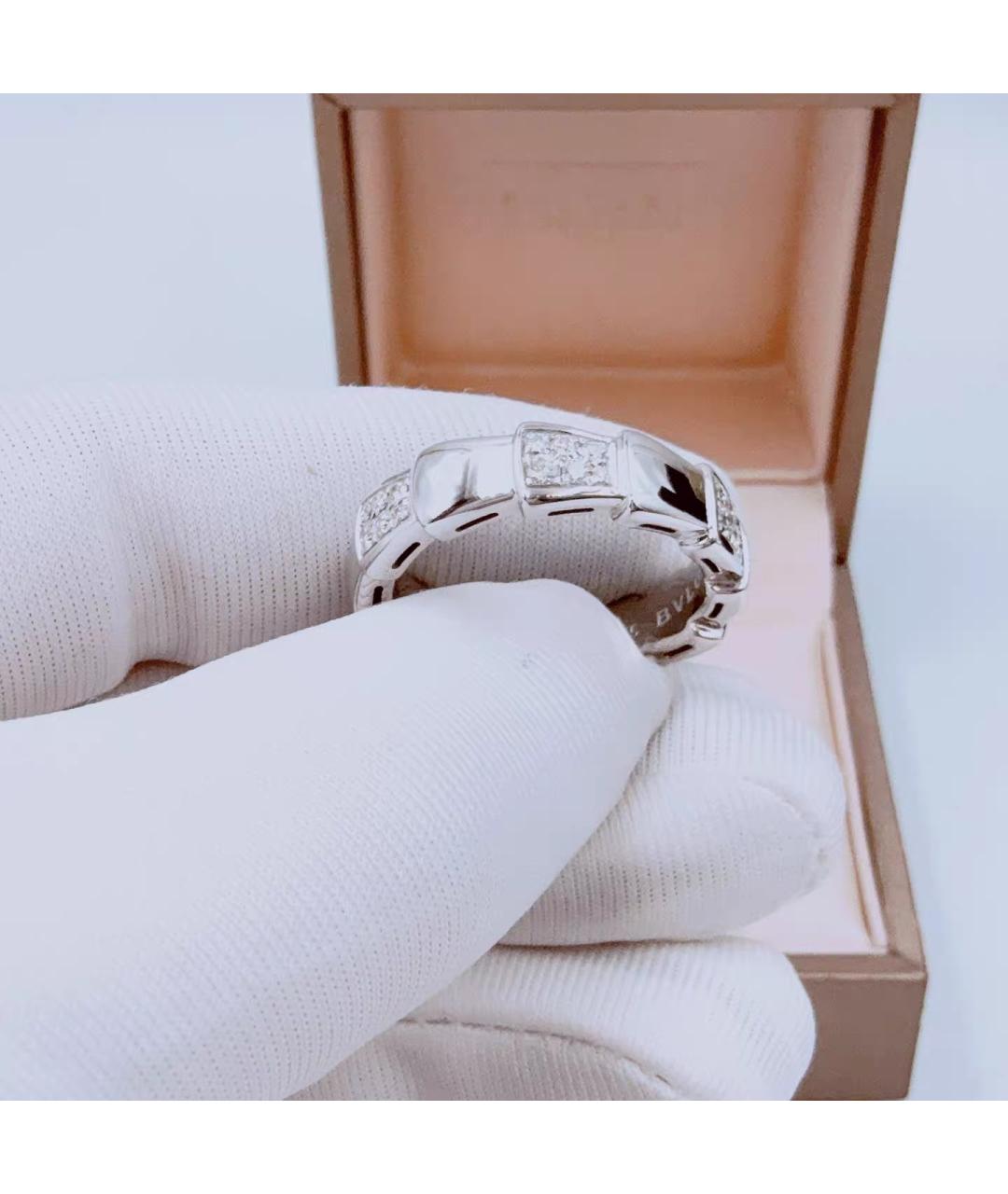 BVLGARI Белое кольцо из белого золота, фото 3