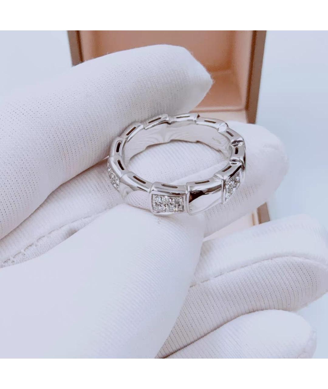 BVLGARI Белое кольцо из белого золота, фото 4