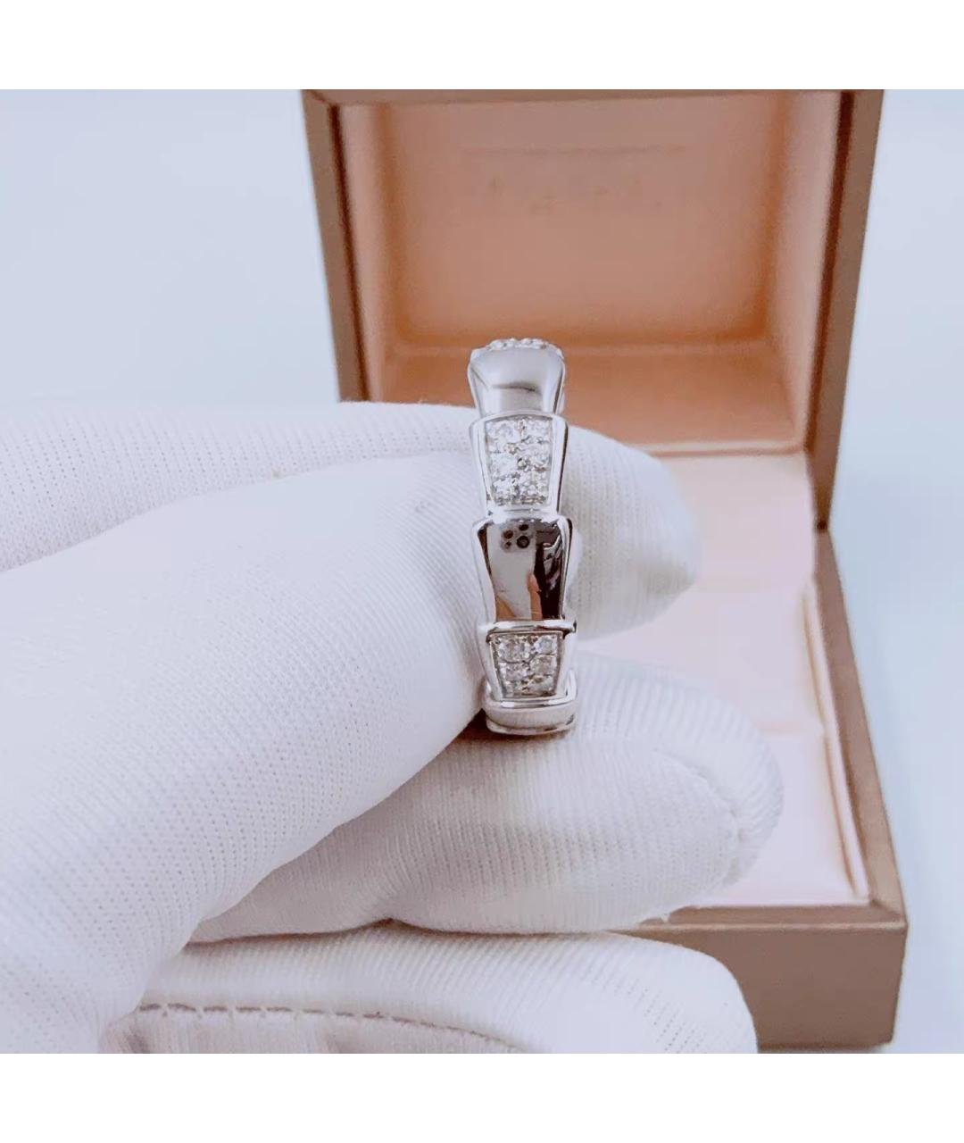 BVLGARI Белое кольцо из белого золота, фото 2