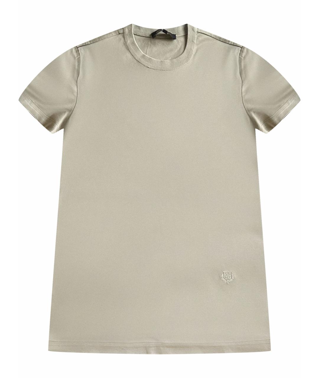 LORO PIANA Хаки футболка, фото 1