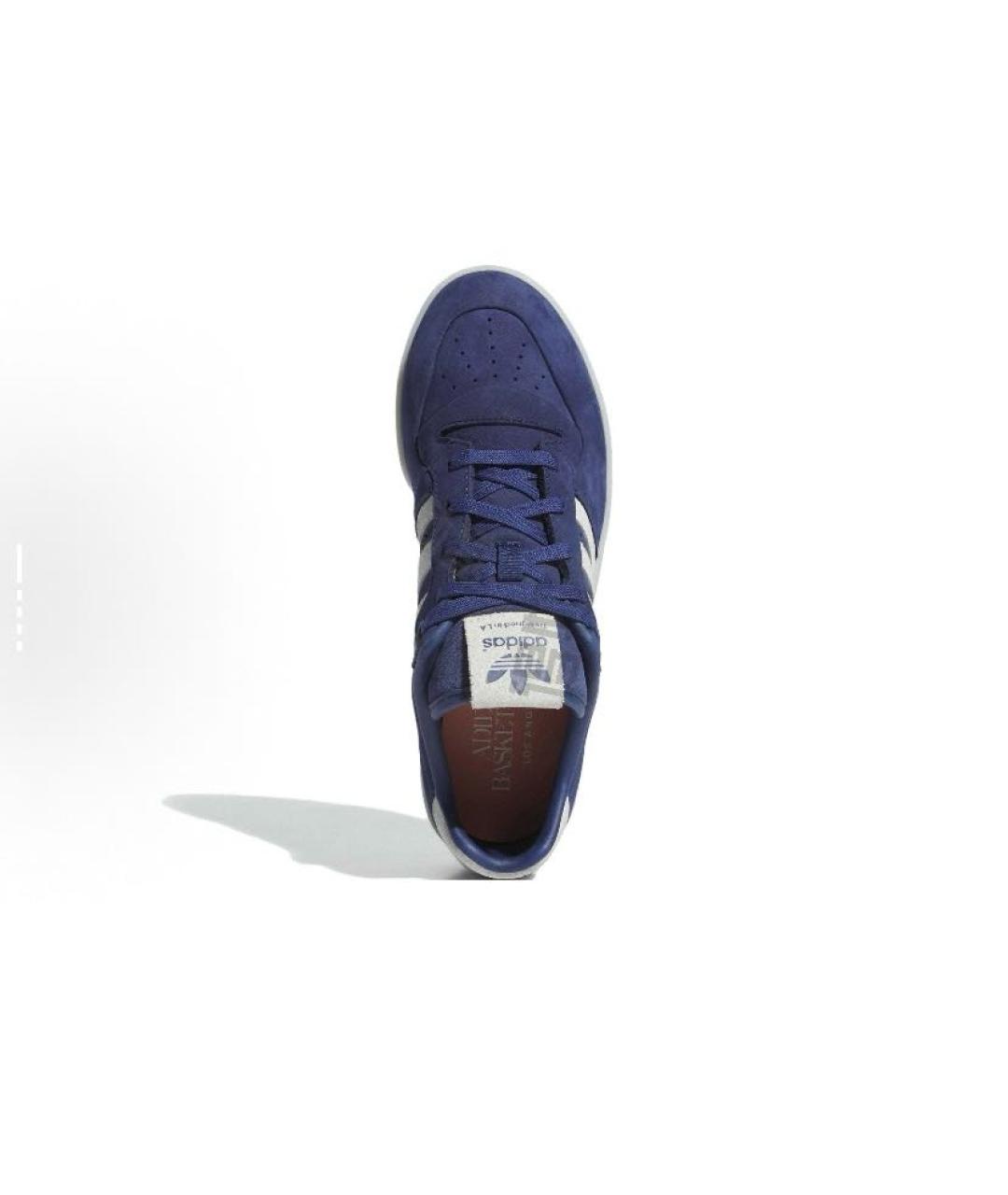 ADIDAS Синие замшевые низкие кроссовки / кеды, фото 4