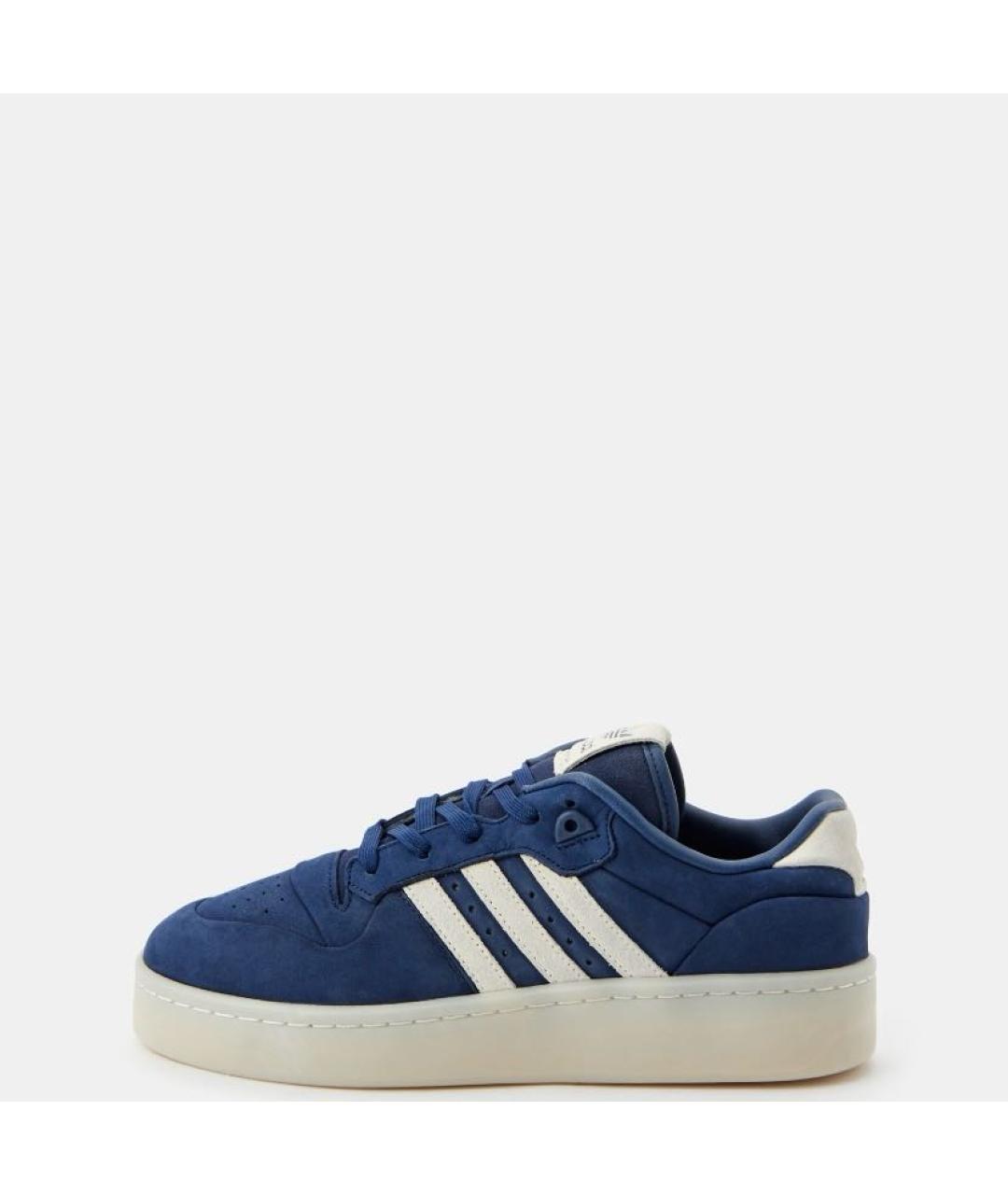 ADIDAS Синие замшевые низкие кроссовки / кеды, фото 2