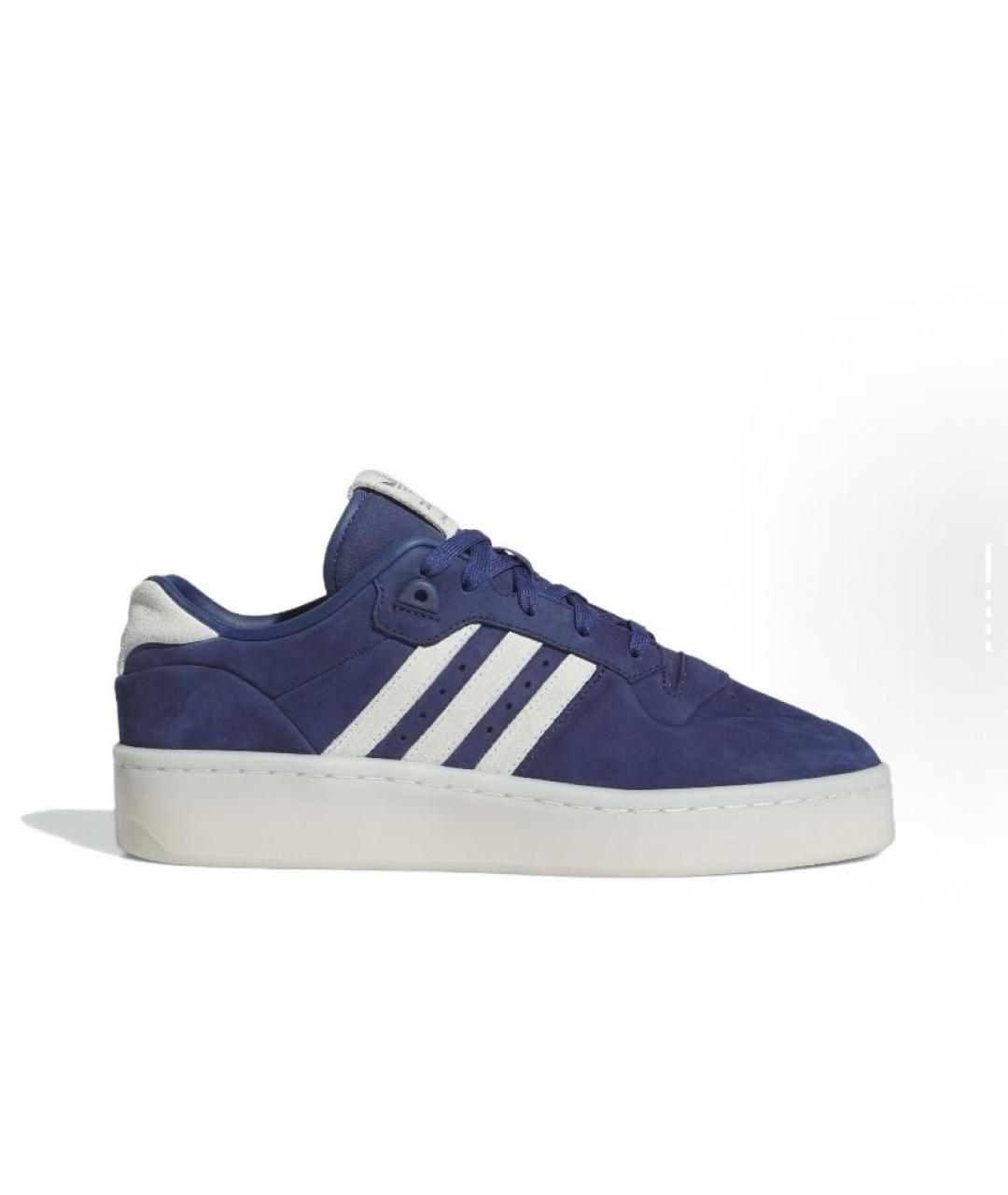 ADIDAS Синие замшевые низкие кроссовки / кеды, фото 6