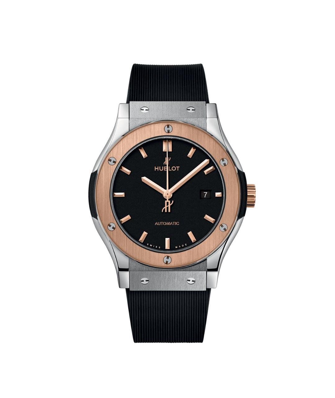 HUBLOT Серебряные титановые часы, фото 1