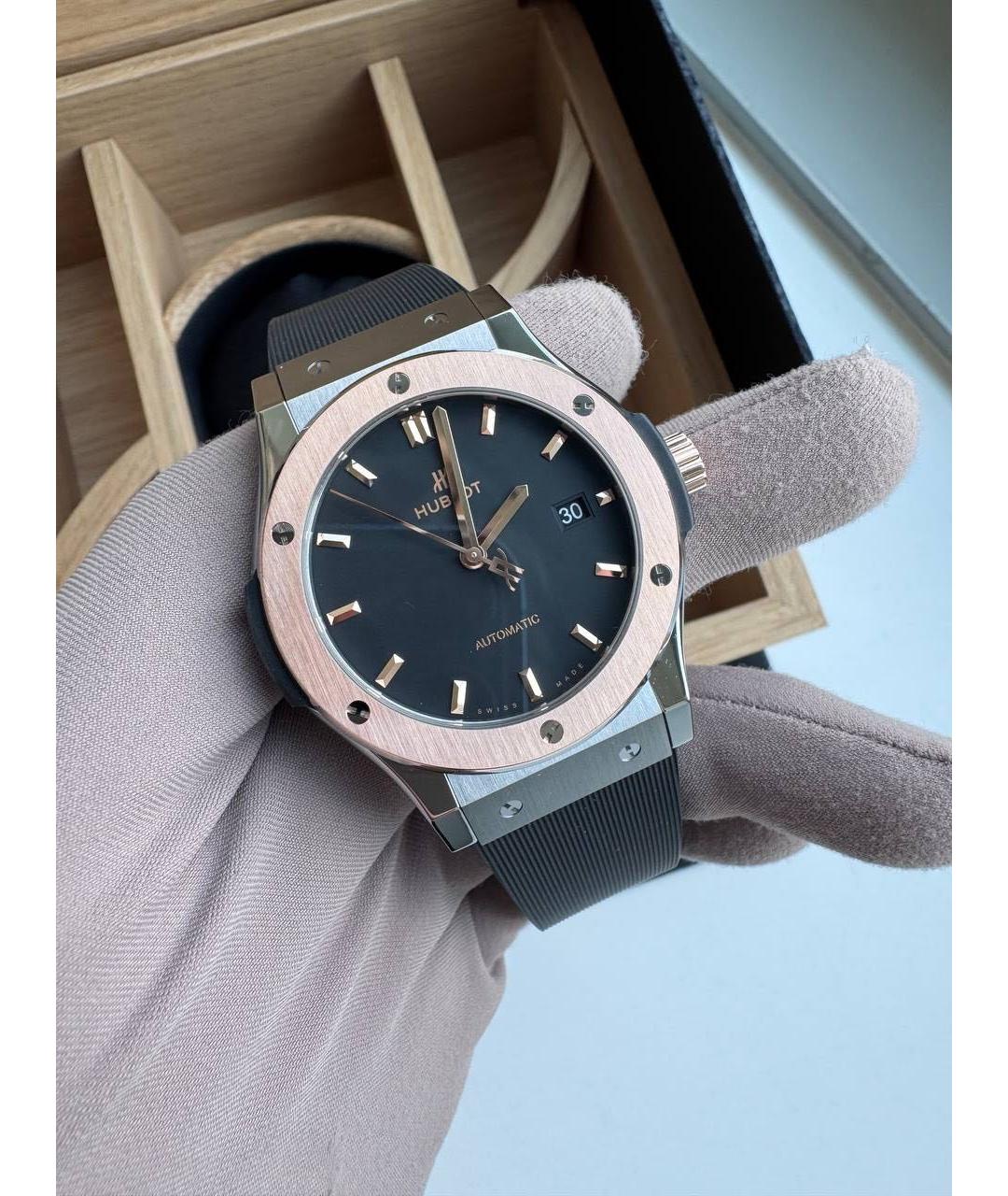 HUBLOT Серебряные титановые часы, фото 2