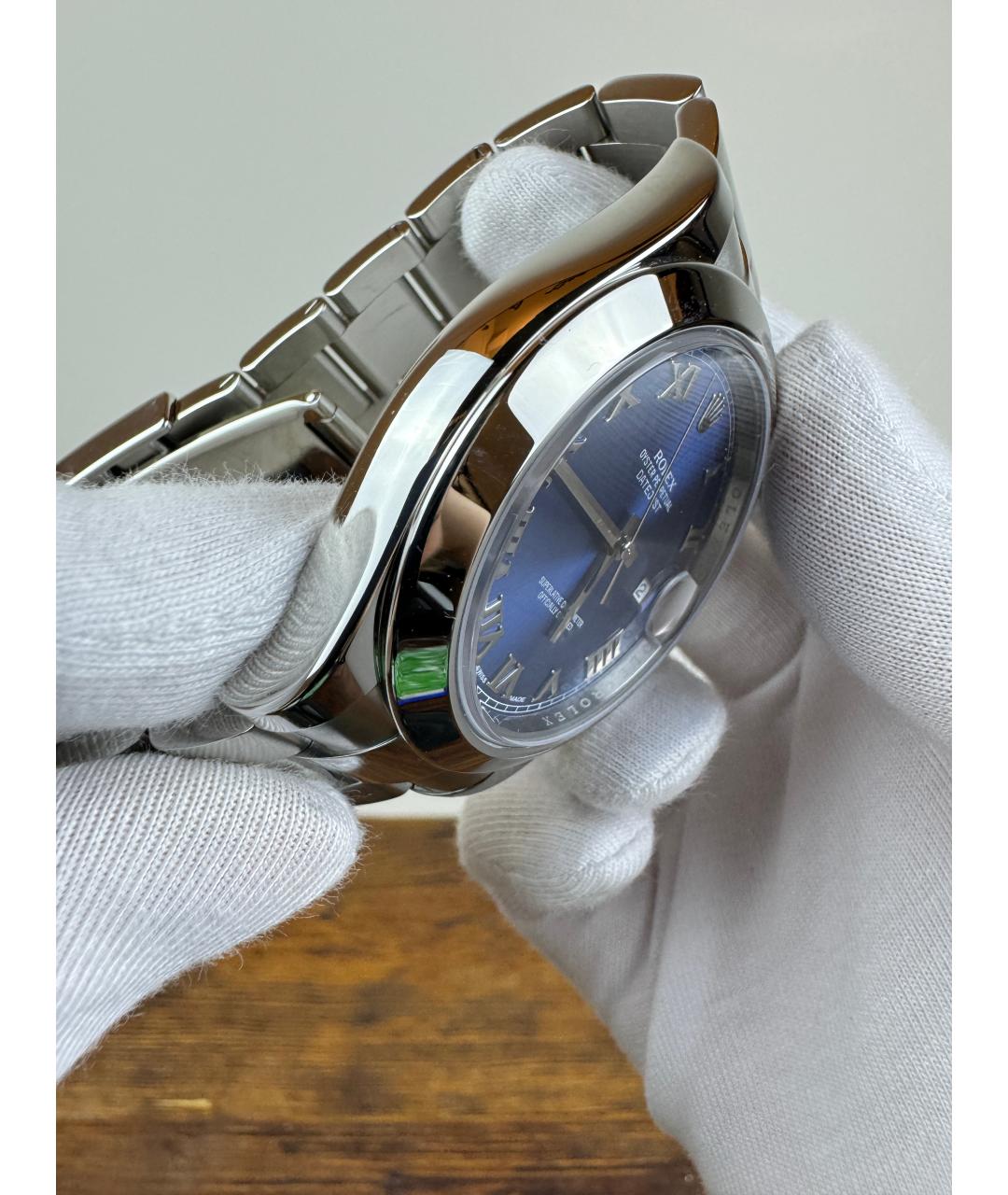ROLEX Синие металлические часы, фото 3