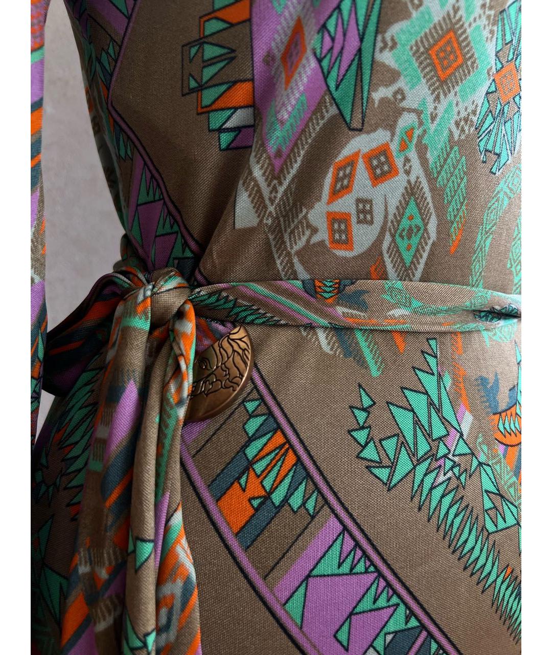 VERSACE COLLECTION Мульти вискозное платье, фото 3