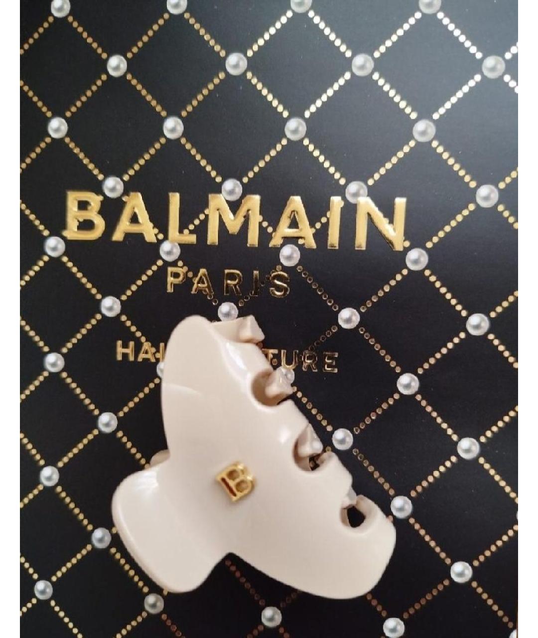 BALMAIN Бежевая заколка, фото 7