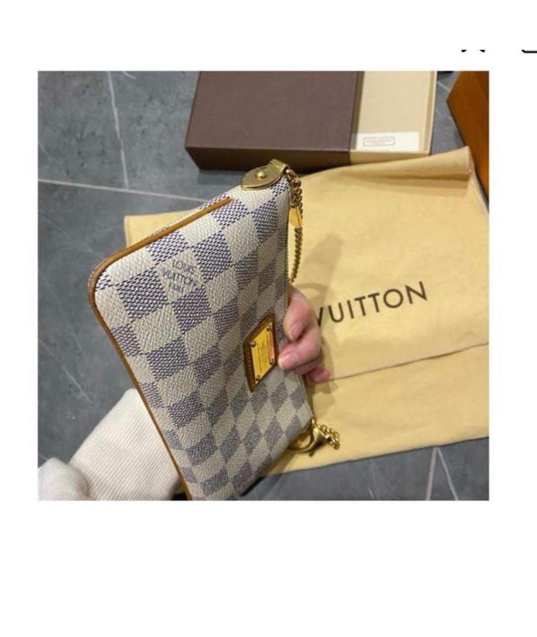 LOUIS VUITTON Белая кожаная сумка с короткими ручками, фото 6