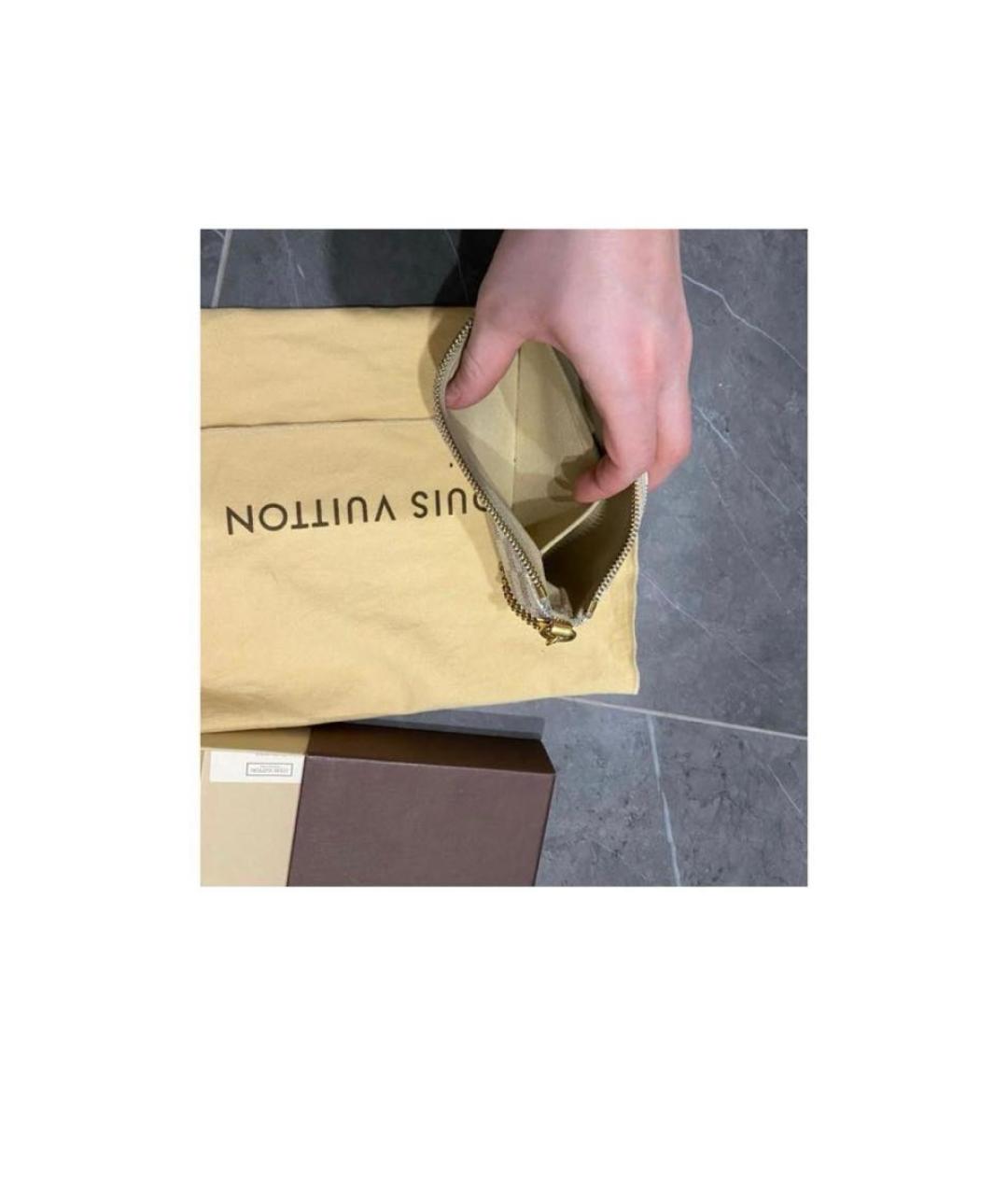 LOUIS VUITTON Белая кожаная сумка с короткими ручками, фото 4