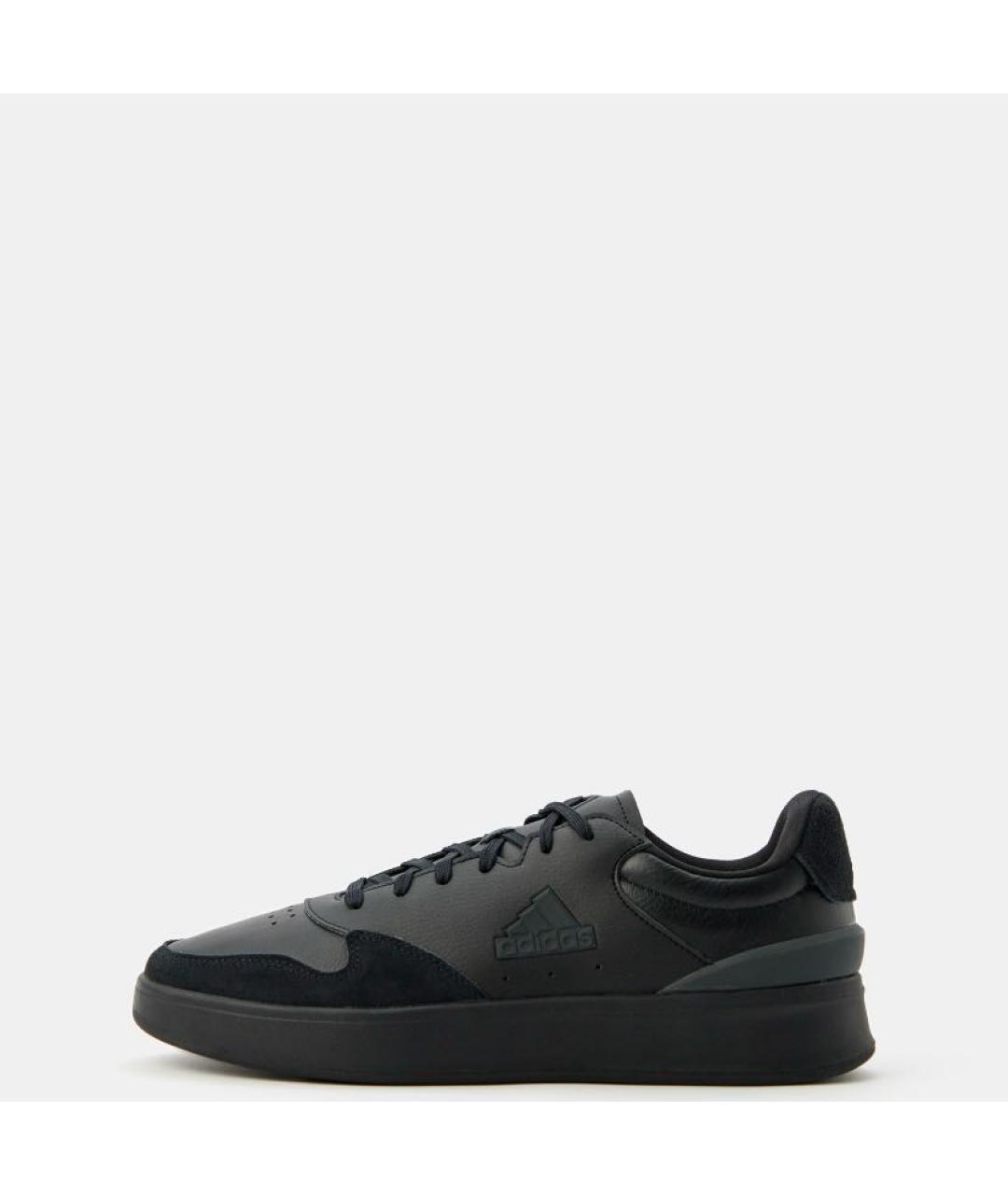 ADIDAS Черные кожаные низкие кроссовки / кеды, фото 2