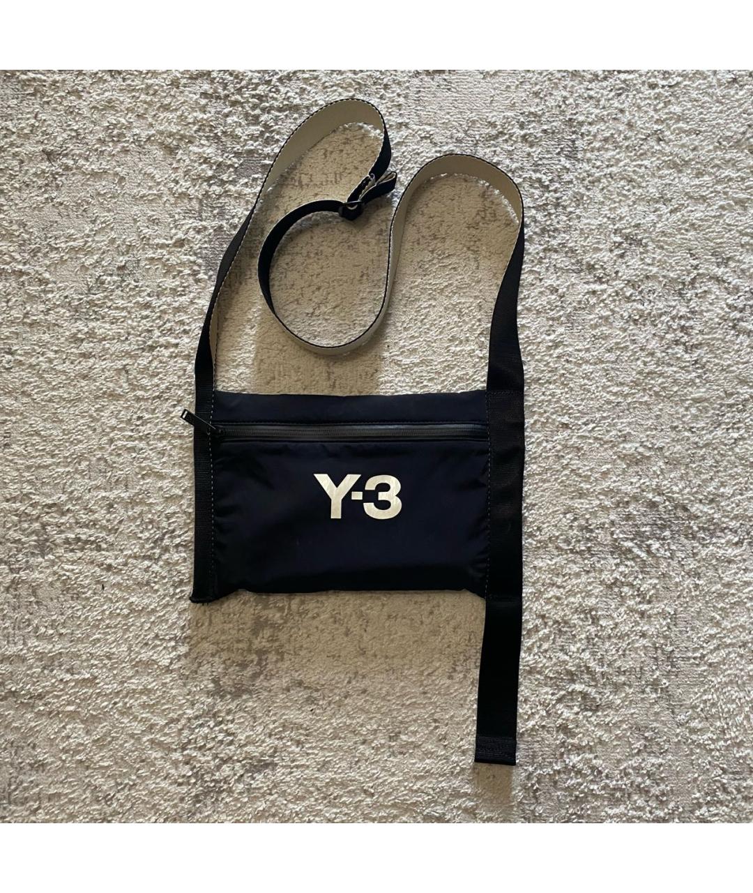 Y-3 Черная сумка на плечо, фото 6