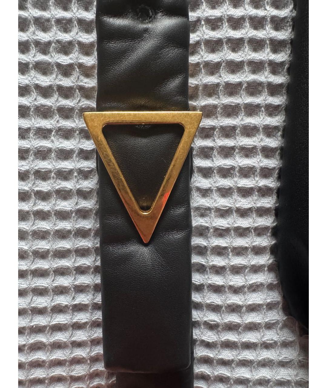 BOTTEGA VENETA Черная кожаная сумка на плечо, фото 8