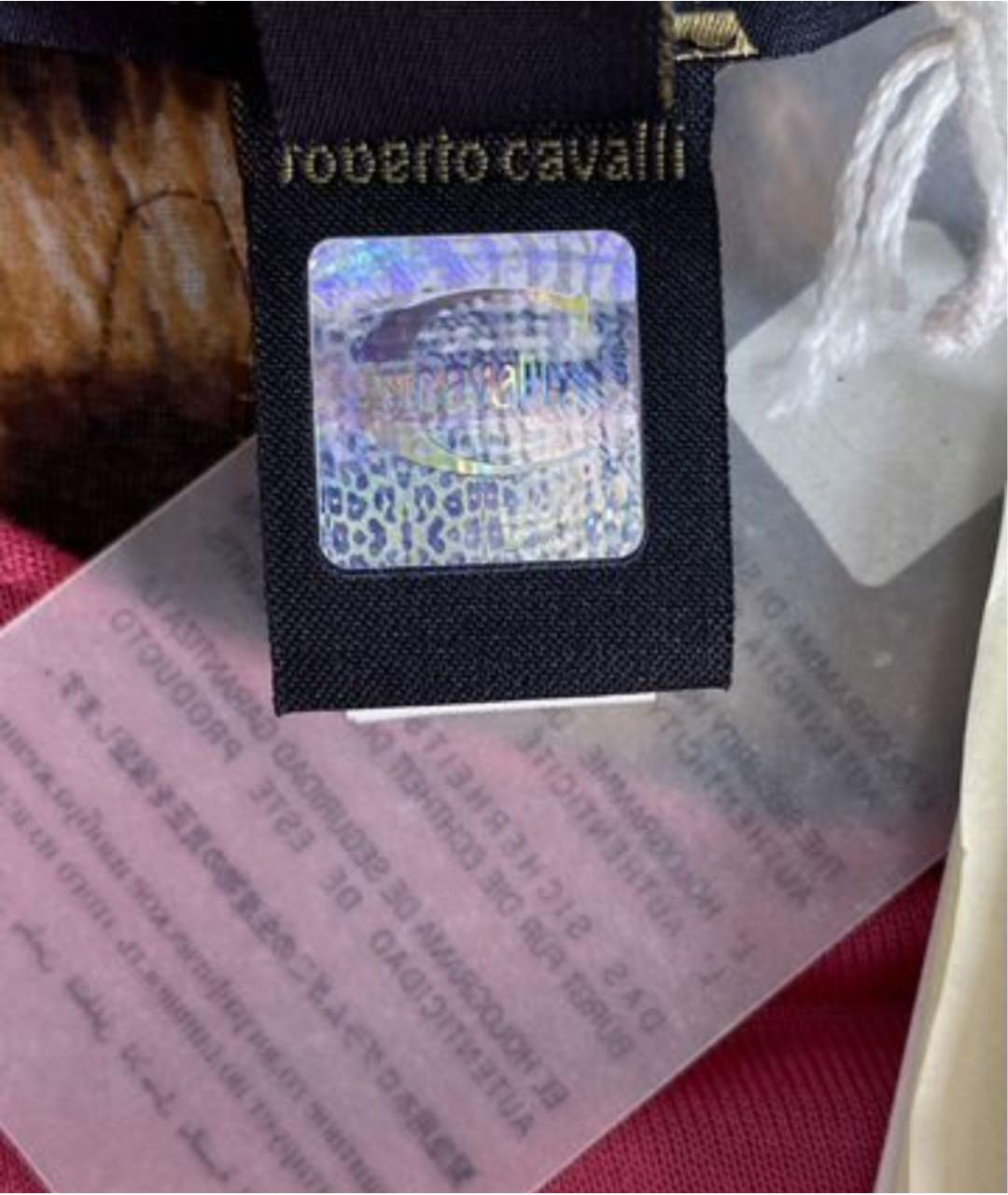 JUST CAVALLI Розовая хлопковая футболка, фото 8
