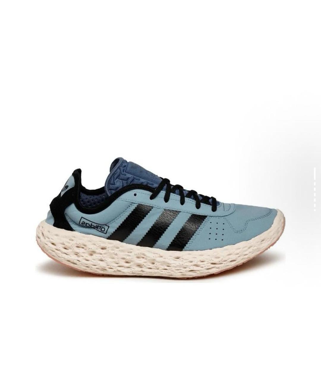 ADIDAS Голубые текстильные низкие кроссовки / кеды, фото 5