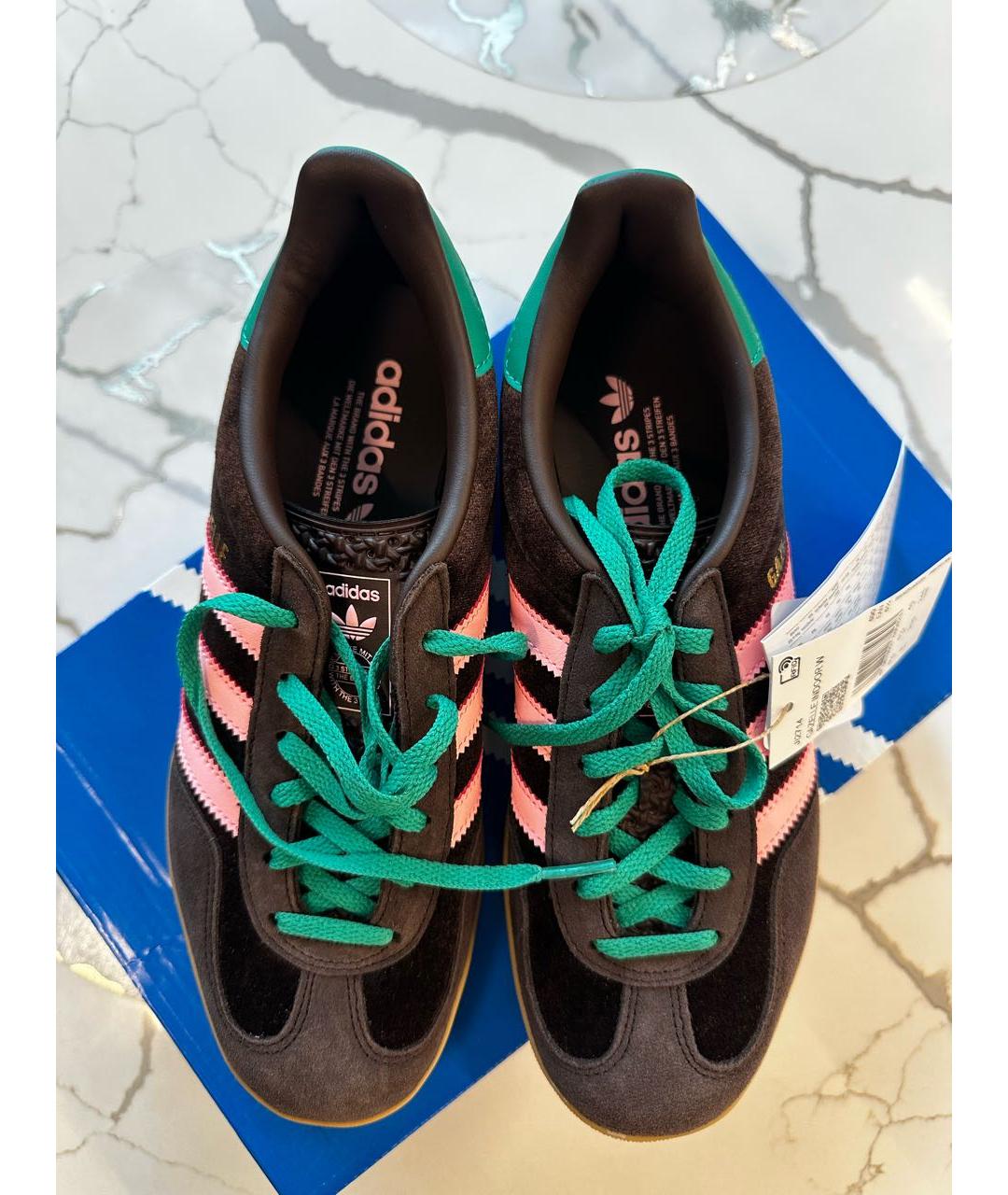 ADIDAS Коричневые нубуковые кеды, фото 2