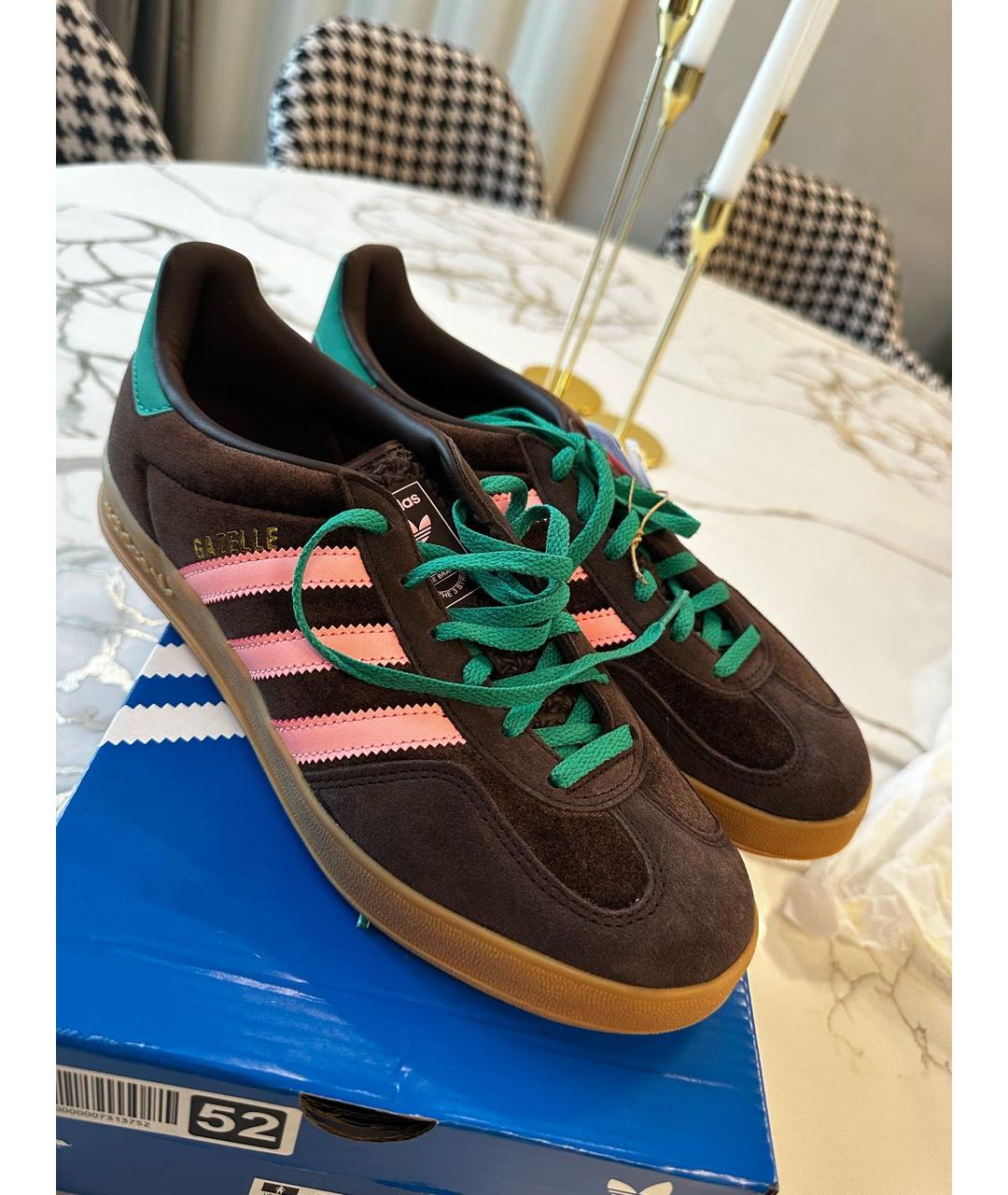 ADIDAS Коричневые нубуковые кеды, фото 8