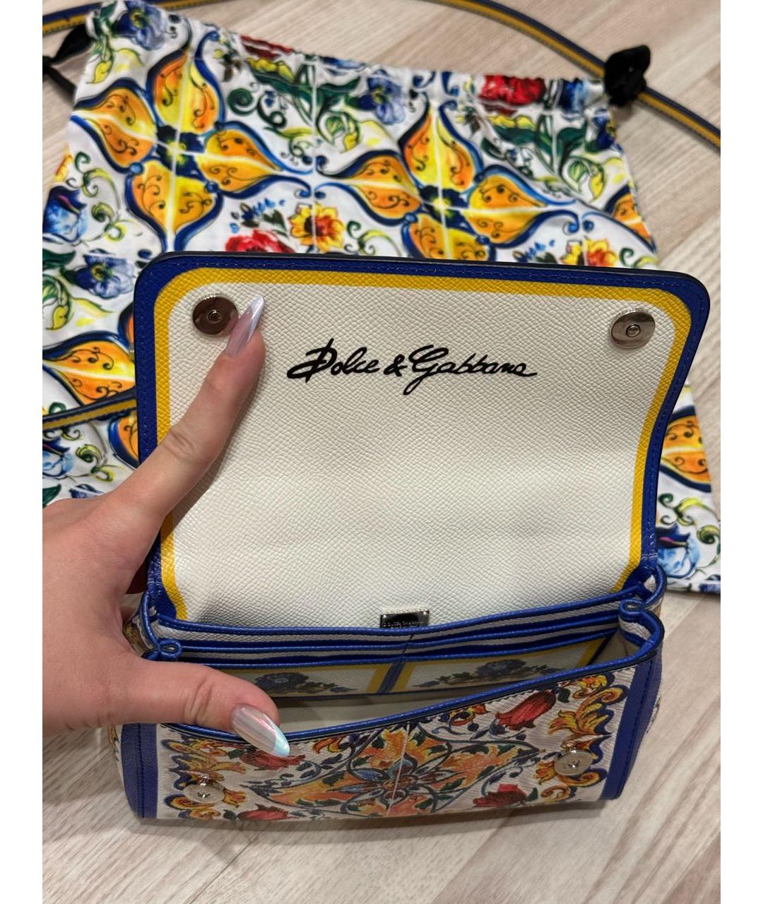 DOLCE&GABBANA Мульти кожаная сумка через плечо, фото 5