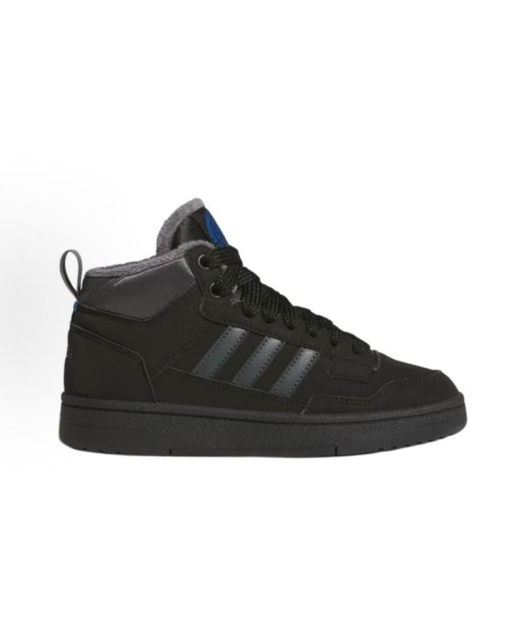 ADIDAS Черные кожаные высокие кроссовки / кеды, фото 6