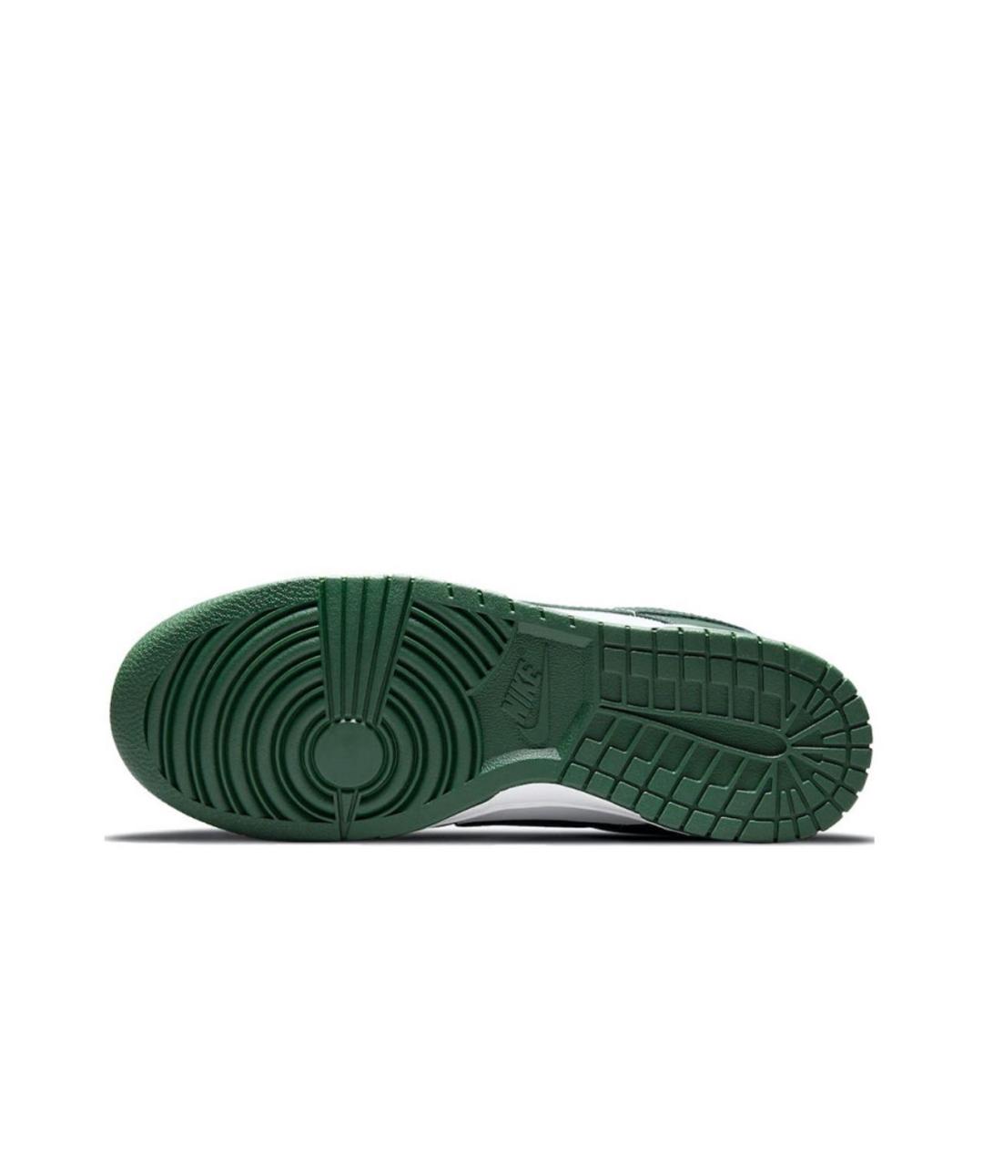 NIKE Зеленые кожаные кроссовки, фото 6