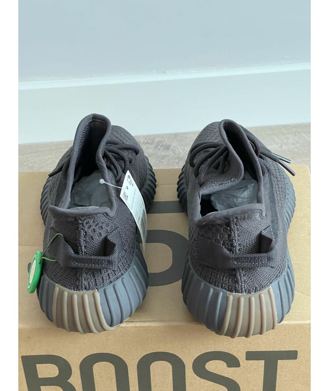 ADIDAS YEEZY Черные низкие кроссовки / кеды, фото 4