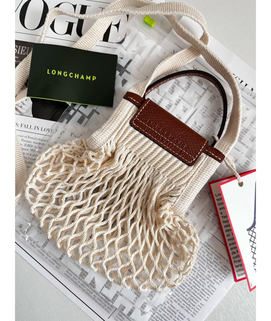 LONGCHAMP Бежевая пляжная сумка, фото 3