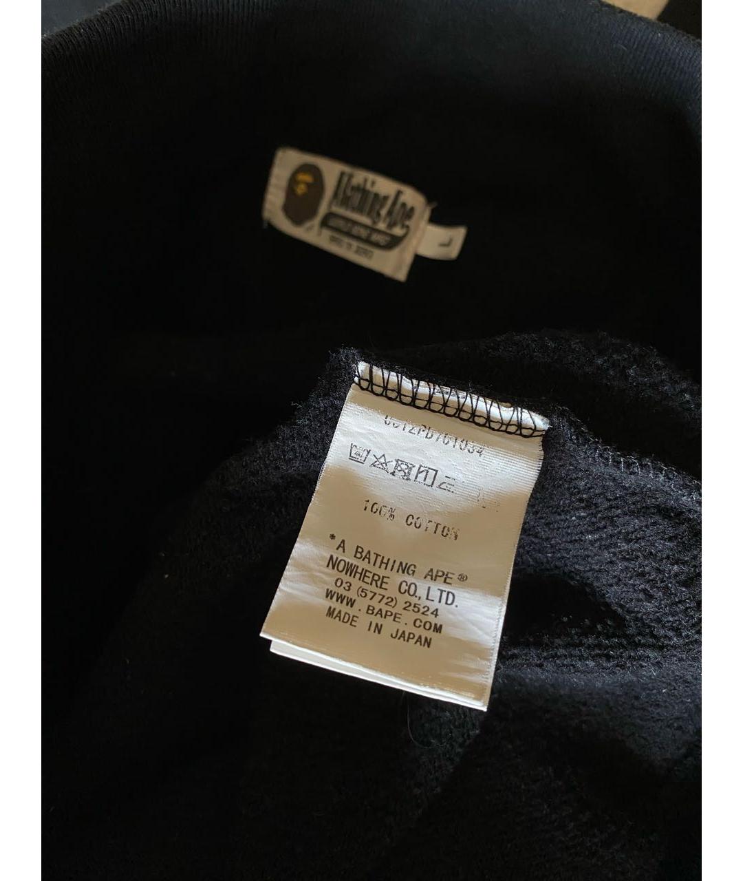 BAPE Черные хлопковые повседневные брюки, фото 4