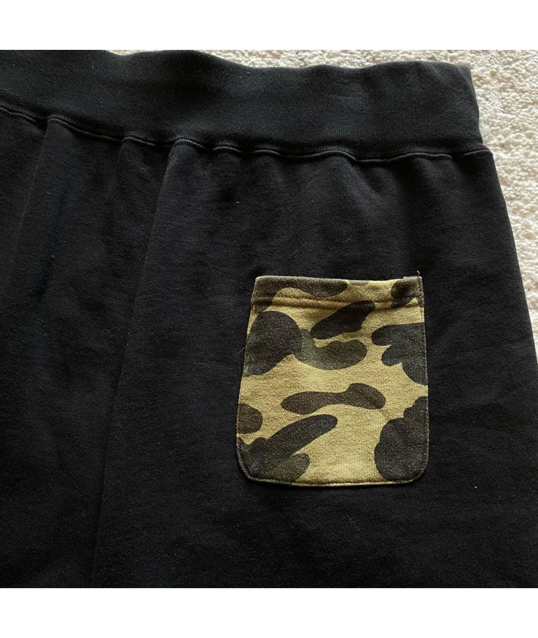 BAPE Черные хлопковые повседневные брюки, фото 3
