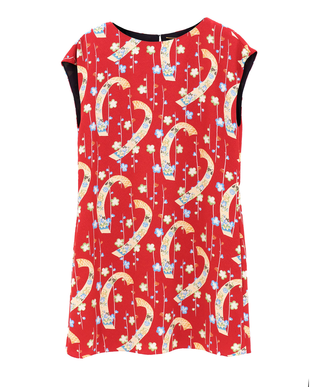SAINT LAURENT Красное полиэстеровое повседневное платье, фото 1