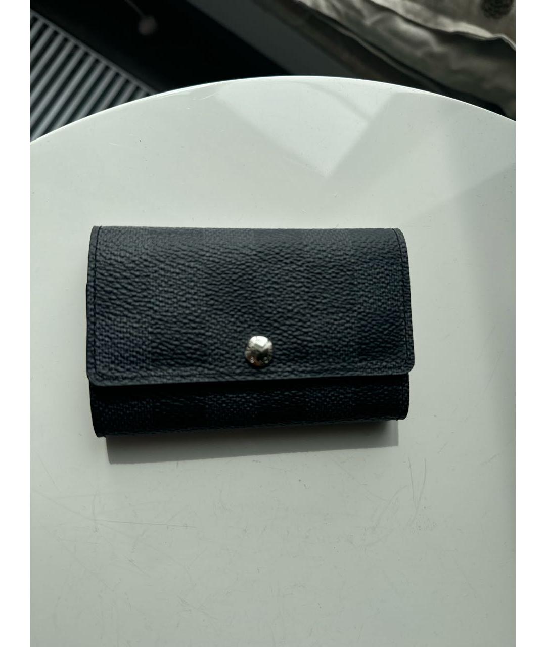 LOUIS VUITTON Черная ключница, фото 6
