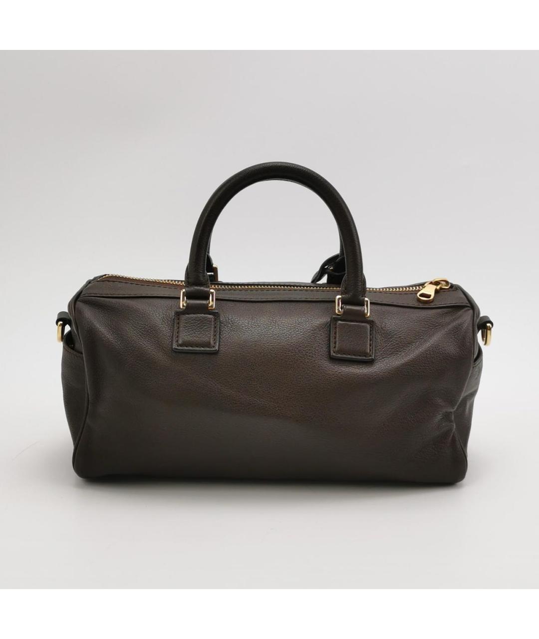 LOEWE Коричневая кожаная сумка через плечо, фото 2