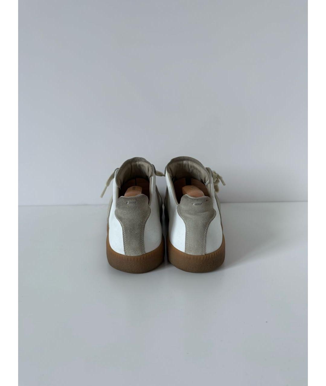 MAISON MARGIELA Белые низкие кроссовки / кеды, фото 3