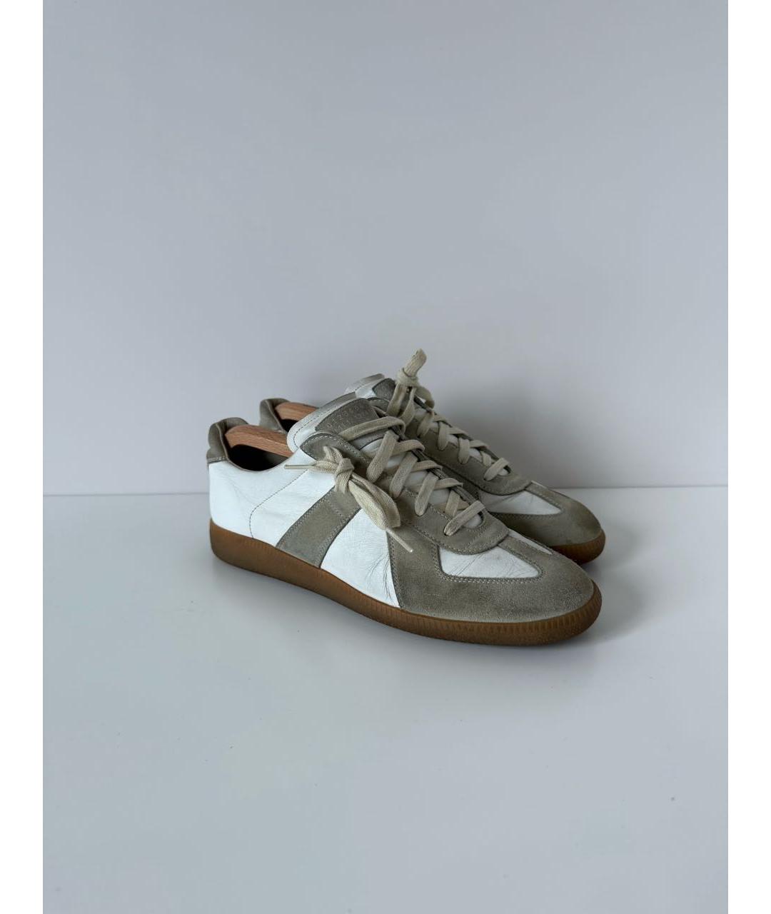 MAISON MARGIELA Белые низкие кроссовки / кеды, фото 5